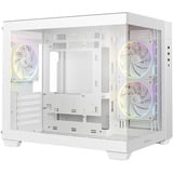 DeepCool CG330 3F WH boîtier mini tower Blanc | 3x USB-A | Verre trempé