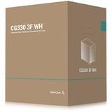 DeepCool CG330 3F WH boîtier mini tower Blanc | 3x USB-A | Verre trempé