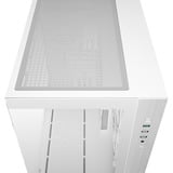 DeepCool DeepCool CG330 3F WH boîtier mini tower Blanc | 3x USB-A | Verre Trempé
