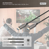 Digitus AK-330126-200-S, Câble Noir