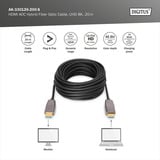 Digitus Câble à fibre optique hybride HDMI AOC, UHD 8K Noir