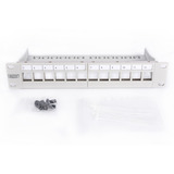 Digitus Panneau de brassage modulaire, 12 ports, non équipé Gris