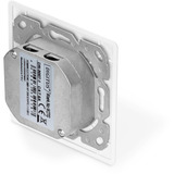 Digitus Prise de données CAT.6A, encastrée, blindée, 2x RJ-45 LSA, Boîte de jonction Blanc
