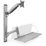Digitus Support mural flexible pour postes de travail DA-90354 Argent