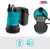 GARDENA Pompe submersible Accu 2000/2 Clair 18V P4A , Pompe submersible et pression Turquoise/Noir, 14600-20, Batterie incluse