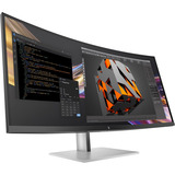 HP Pro 738pu Thunderbolt 4-Monitor 37.5" UltraWide incurvé Noir/argent, 1x DisplayPort, 1x HDMI, 2x USB-C, 5x USB-A, 2x Thunderbolt, 1x RJ-45, 5 pouces - 738pu, 95,2 cm (37.5"), 3840 x 1600 pixels, Wide Quad HD+, LCD, 5 ms, Noir