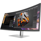 HP Pro 738pu Thunderbolt 4-Monitor 37.5" UltraWide incurvé Noir/argent, 1x DisplayPort, 1x HDMI, 2x USB-C, 5x USB-A, 2x Thunderbolt, 1x RJ-45, 5 pouces - 738pu, 95,2 cm (37.5"), 3840 x 1600 pixels, Wide Quad HD+, LCD, 5 ms, Noir