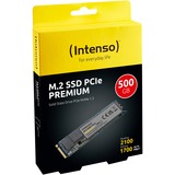 Intenso 500GB Premium M.2 PCIe 500 Go PCI Express 3.0 NVMe SSD 500 Go, M.2, 2100 Mo/s