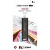 Kingston DataTraveler Max, 1 To, Clé USB Noir, DTMAX/1To, USB-C 3.2 Gen 2 (10 Gbit/s)