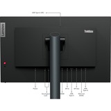 Lenovo ThinkVision P24h-30 écran plat de PC 60,5 cm (23.8") 2560 x 1440 pixels Quad HD LED Noir Moniteur  Noir, 60,5 cm (23.8"), 2560 x 1440 pixels, Quad HD, LED, 6 ms, Noir