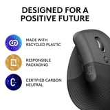 Logitech Lift Vertical Ergonomique - Droitier, Souris Graphite/Noir, 4000 dpi, Bluetooth