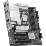 MSI PRO B860M-A WIFI carte mère socket 1851 Argent, RAID, 5Gb-LAN, Wi-Fi 7, BT, Sound, ATX