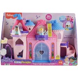 Mattel Little People Princesses Disney – Château Dansant aux Lumières Magiques, Figurine Château, 1,5 an(s), Piles fournies, AA, Multicolore, Plastique