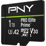 PNY Pro Elite Prime microSD 1 TB, Carte mémoire Noir/Vert