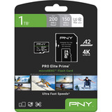 PNY Pro Elite Prime microSD 1 TB, Carte mémoire Noir/Vert