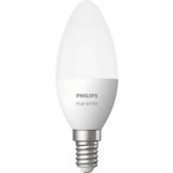 Philips Hue Flamme - Ampoule connectée E14, Lampe à LED Philips Hue White Flamme - Ampoule connectée E14, Ampoule intelligente, Blanc, Bluetooth/Zigbee, LED intégrée, E14, Blanc chaud