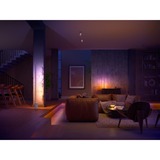 Philips Lampadaire Gradient Signe, Lumière LED Blanc, Philips Hue White and Color ambiance Lampadaire Gradient Signe, Éclairage de plancher intelligent, Bluetooth, Blanc, LED, Aluminium, Ampoule(s) non remplaçable(s)