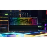 Razer Ornata V3 clavier USB QWERTZ Allemand Noir Noir, Layout DE (QWERTZ), Razer Hybrid-Mecha-Membran, 100%, Taille réelle (100 %), USB, Clavier à membrane, QWERTZ, LED RGB, Noir