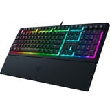 Razer Ornata V3 clavier USB QWERTZ Allemand Noir Noir, Layout DE (QWERTZ), Razer Hybrid-Mecha-Membran, 100%, Taille réelle (100 %), USB, Clavier à membrane, QWERTZ, LED RGB, Noir
