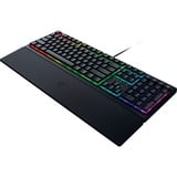 Razer Ornata V3 clavier USB QWERTZ Allemand Noir Noir, Layout DE (QWERTZ), Razer Hybrid-Mecha-Membran, 100%, Taille réelle (100 %), USB, Clavier à membrane, QWERTZ, LED RGB, Noir