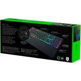 Razer Ornata V3 clavier USB QWERTZ Allemand Noir Noir, Layout DE (QWERTZ), Razer Hybrid-Mecha-Membran, 100%, Taille réelle (100 %), USB, Clavier à membrane, QWERTZ, LED RGB, Noir
