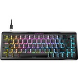 Turtle Beach Vulcan II Mini Air clavier Gaming RF sans fil + Bluetooth QWERTZ Allemand Noir Noir, Layout DE, TITAN II Optical Red, Sans fil, RF sans fil + Bluetooth, Interrupteur à clé optique, QWERTZ, LED RGB, Noir