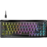 Turtle Beach Vulcan II Mini Air clavier Gaming RF sans fil + Bluetooth QWERTZ Allemand Noir Noir, Layout DE, TITAN II Optical Red, Sans fil, RF sans fil + Bluetooth, Interrupteur à clé optique, QWERTZ, LED RGB, Noir