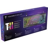 Turtle Beach Vulcan II Mini Air clavier Gaming RF sans fil + Bluetooth QWERTZ Allemand Noir Noir, Layout DE, TITAN II Optical Red, Sans fil, RF sans fil + Bluetooth, Interrupteur à clé optique, QWERTZ, LED RGB, Noir