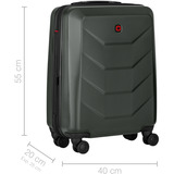 Wenger Prymo Carry-On, valise coque, Valise à roulettes Anthracite