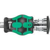 Wera Kraftform Kompakt Stubby Magazine 4 jeux de bits, Set d'embouts de vissage Noir/Vert