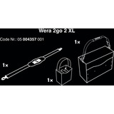 Wera Mallette à outils 2go 2 XL, Boîte à outils Noir