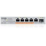 Zyxel XMG-105HP Non-géré 2.5G Ethernet (100/1000/2500) Connexion Ethernet, supportant l'alimentation via ce port (PoE) Argent, Switch Non-géré, 2.5G Ethernet (100/1000/2500), Connexion Ethernet, supportant l'alimentation via ce port (PoE)
