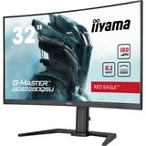 iiyama G-MASTER GCB3280QSU-B2 écran plat de PC 80 cm (31.5") 2560 x 1440 pixels Dual QHD LED Noir Moniteur gaming incurvé Noir (Mat), 1x DisplayPort, 2x HDMI, 4x USB-A, 180 Hz, 80 cm (31.5"), 2560 x 1440 pixels, Dual QHD, LED, 0,2 ms, Noir