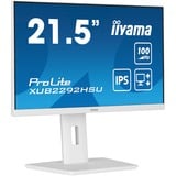 iiyama ProLite XUB2292HSU-W6 écran plat de PC 54,6 cm (21.5") 1920 x 1080 pixels Full HD LED Blanc 22" Moniteur  Blanc (mat), 54,6 cm (21.5"), 1920 x 1080 pixels, Full HD, LED, 0,4 ms, Blanc