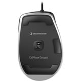 3DConnexion CadMouse Compact, Souris Noir/Argent, 7,200 DPI