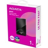 ADATA SE920 Technologie Thunderbolt 1 To USB Type-C 3.2 Gen 2 (3.1 Gen 2) Noir SSD externe Noir, 1 To, USB Type-C, 3.2 Gen 2 (3.1 Gen 2), 3800 Mo/s, 40 Gbit/s, Noir