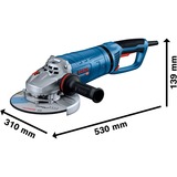 Bosch GWS 27-180 JR Professional, 06018C6300, Meuleuse d'angle Bleu