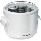 Bosch MUZS2EB sorbetière 0,55 L Blanc Blanc, 0,55 L, 30 min, 1 bols, Blanc, 180 mm, 180 mm