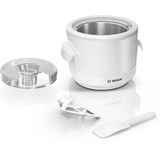 Bosch MUZS2EB sorbetière 0,55 L Blanc Blanc, 0,55 L, 30 min, 1 bols, Blanc, 180 mm, 180 mm