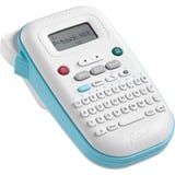 Brother PT-N10 - Étiqueteuse portable pour la maison et le bureau Blanc/Bleu clair, Transfert thermique, 180 x 180 DPI, 9 mm/sec, Couleur, Bleu, Blanc