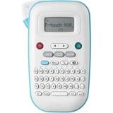 Brother PT-N10 - Étiqueteuse portable pour la maison et le bureau Blanc/Bleu clair, Transfert thermique, 180 x 180 DPI, 9 mm/sec, Couleur, Bleu, Blanc