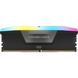 Corsair 64 Go DDR5-6000 Kit, Mémoire vive Noir, CMH64GX5M2B6000C40, Vengeance RGB, XMP