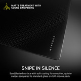 Corsair MM Glass, Tapis de souris gaming Noir