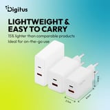 Digitus Chargeur USB GaN 30W, 1x USB-C, 1x USB-A Blanc, 1x USB-C, 1x USB-A