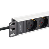 Digitus DN-95427, Multiprise Noir/en aluminium