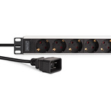 Digitus Multiprise 19" PDU avec profilé en aluminium, 9 prises Noir/en aluminium