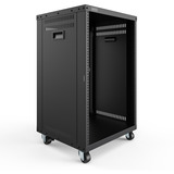 Digitus Rack universel 19 pouces avec roulettes, Boîtier de serveur en rack Noir