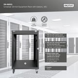 Digitus Rack universel 19 pouces avec roulettes, Boîtier de serveur en rack Noir