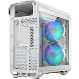 Fractal Design Torrent Compact RGB boîtier midi tower Blanc | 2x USB-A | 1x USB-C | RGB | Verre Trempé