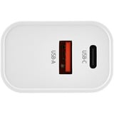 Intenso Adaptateur secteur W30AC chargeur Blanc, 1x USB-C, 1x USB-A